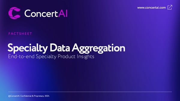 Specialty Data Aggregation