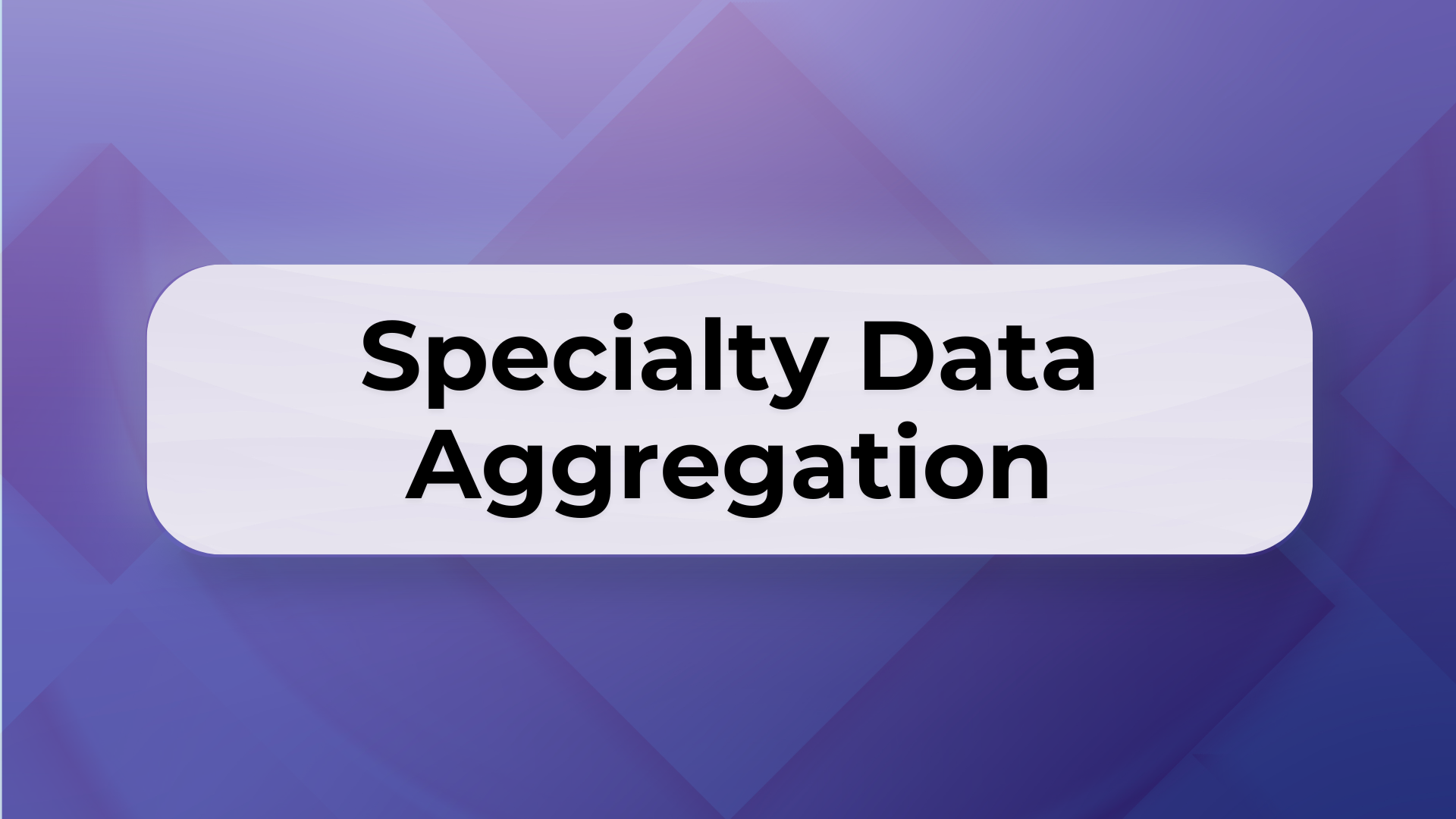 Specialty Data Aggregation Cover