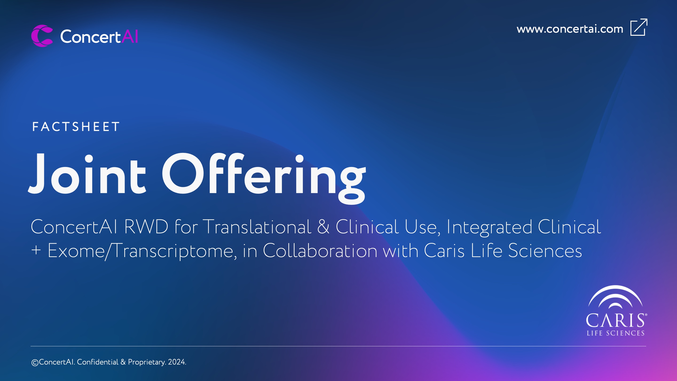 Caris Life Sciences Joint Offerings