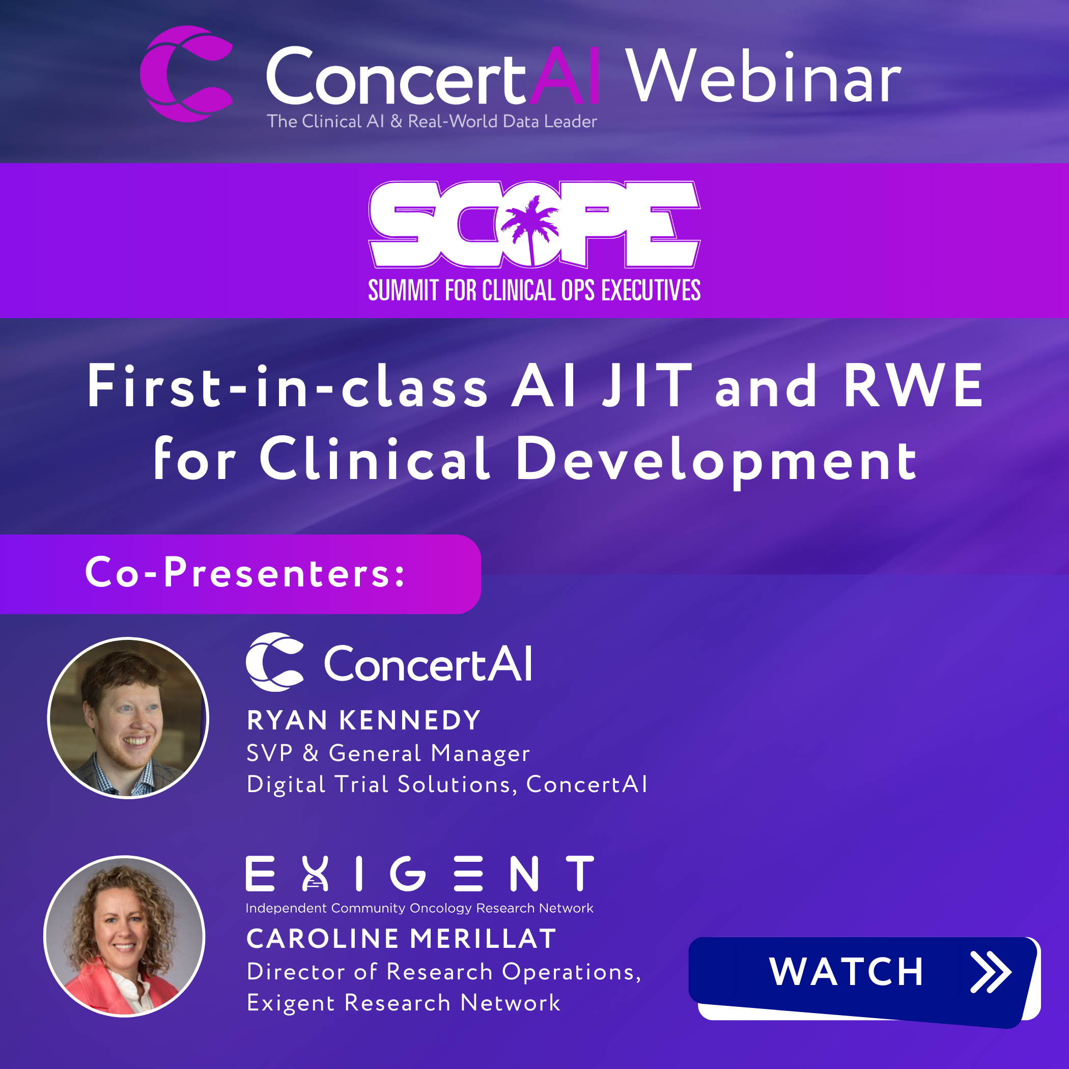 First-in-class AI JIT and RWE for Clinical Development