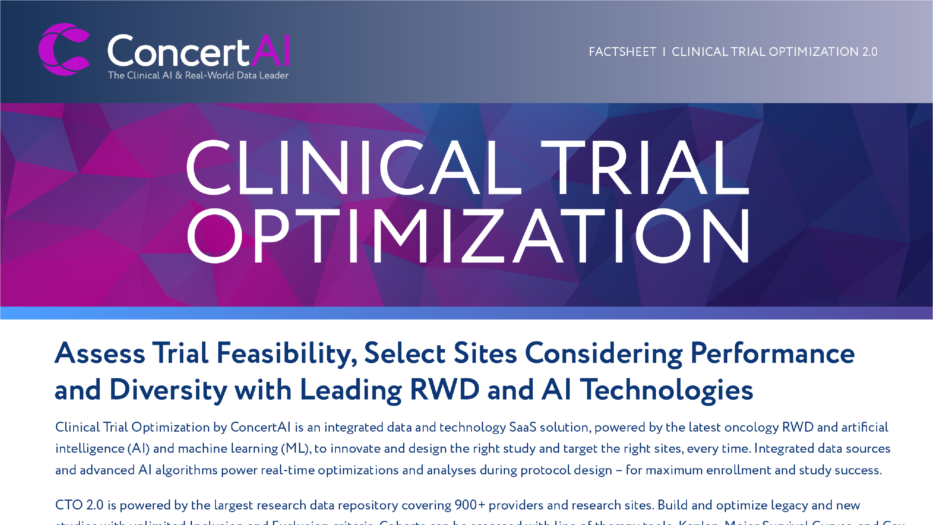 Clinical Trial Optimization (CTO 2.0)
