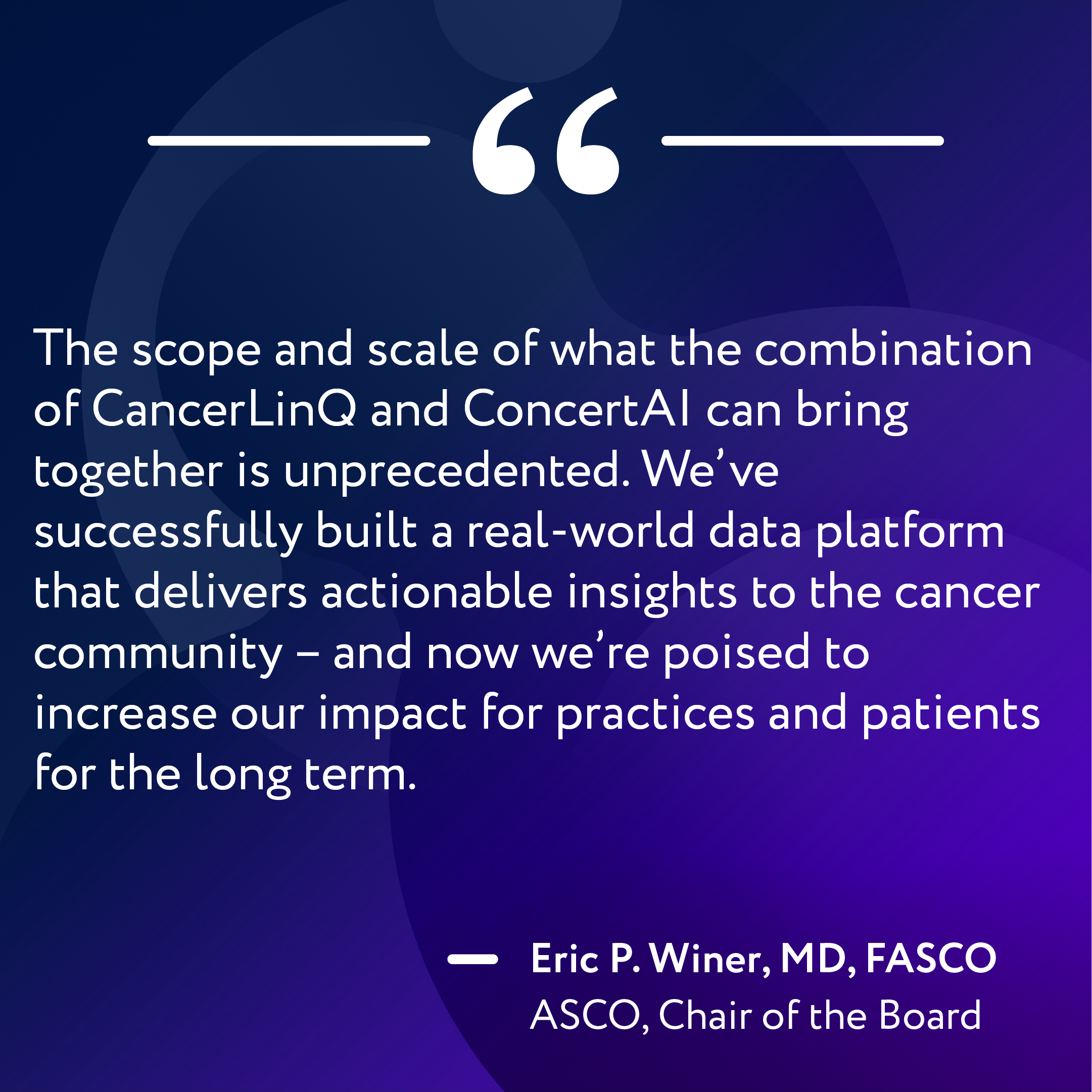 Eric P.Winer, MD, FASCO