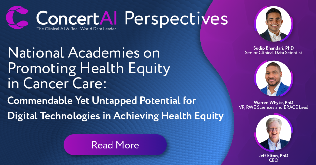 National Academies on Promoting Health Equity in Cancer Care: Commendable Yet Untapped Potential for Digital Technologies in Achieving Health Equity