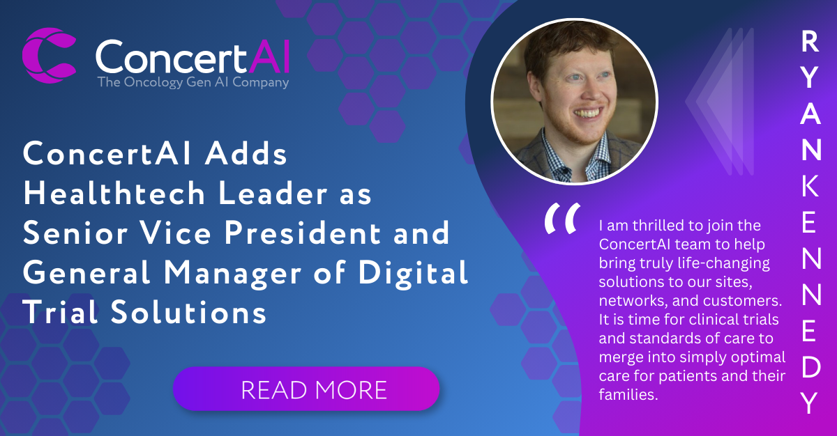 ConcertAI Adds Healthtech Leader as Senior Vice President and General Manager of Digital Trial Solutions