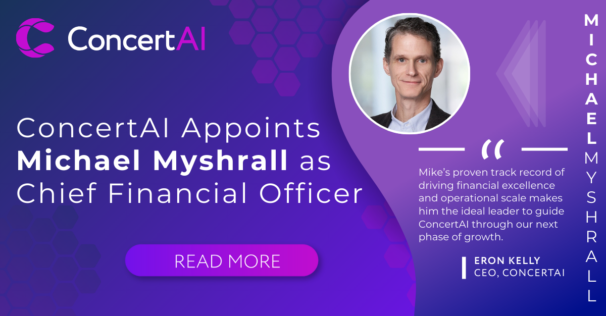 ConcertAI Appoints Michael Myshrall as Chief Financial Officer