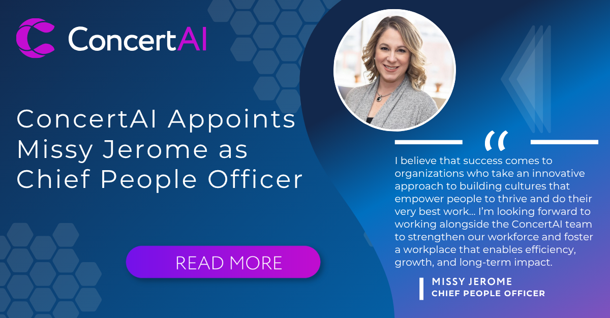 ConcertAI Appoints Missy Jerome as Chief People Officer